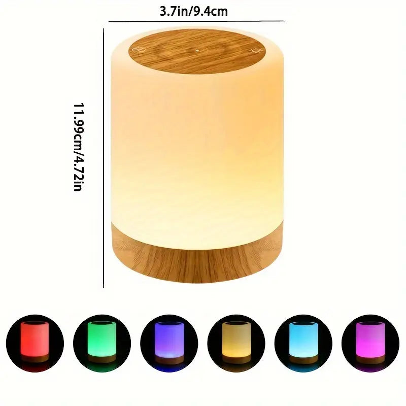 LED Touch Night Light, USB Charging, Dimmable Desk Light, Multi-color Mode, Timer, Portable Bedside Light Suitable For Bedrooms, Living Rooms, And Camping, Desktop Night Light, Bedside Light, Bedroom Desk Light, Color Changing Light