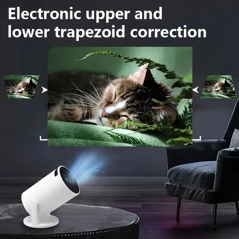 Portable Mini Home Theater Projector - High Definition Theater Experience, Compatible With USB, Wireless Connection, Screen Adjustment, 180° Rotation, Suitable For Home Theater, Outdoor Camping